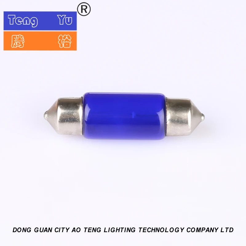 SV8.5 festoon xenon 12V10W car ceiling light 39mm auto license plate bulb