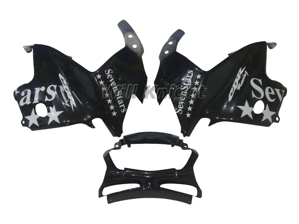 ABS Fairing Kits Motorcycle Kit 100% Fit For HONDA CBR600 F3 97 98 Silver Black Seven Stars
