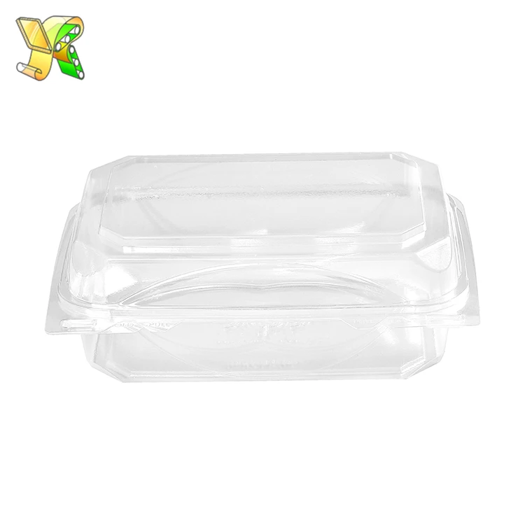 Promotional Kitchenware Rectangle Plastic Disposable Clamshell Packaging Box