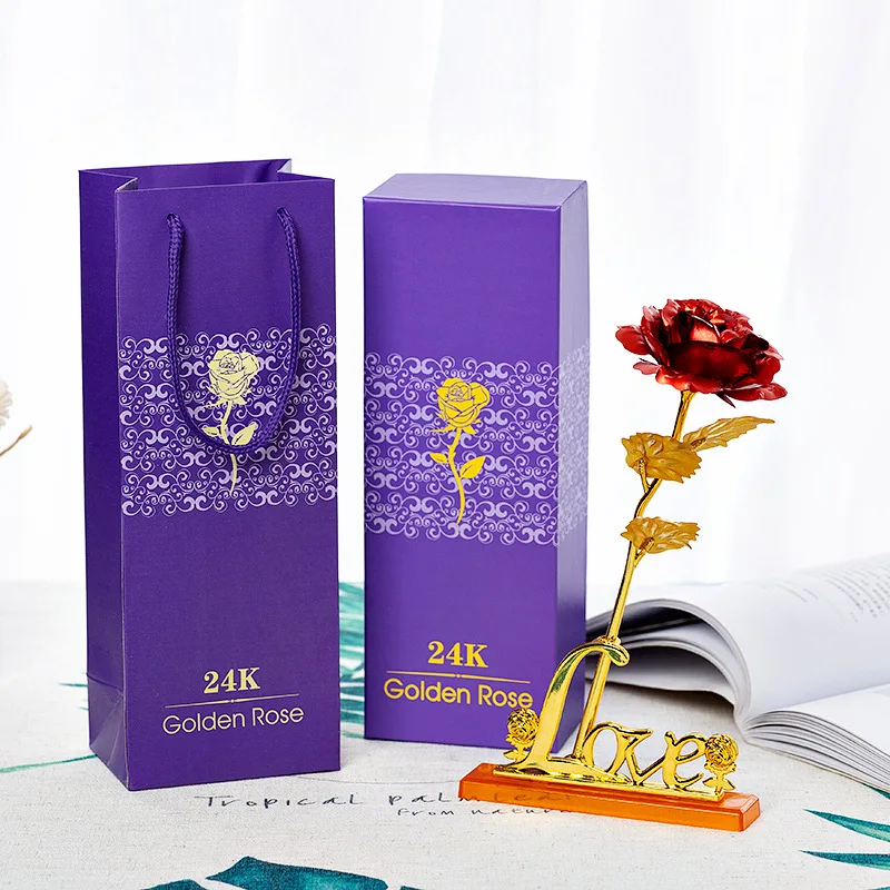 
 Прямая продажа с завода, Золотая Роза, 24k Цветочные подарки  