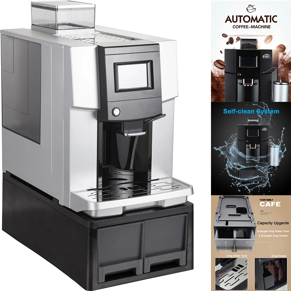 Cheapest popular 3.5 inches  Electronic Screen 19 bar ULKA Pump espresso coffee machine fully automatic