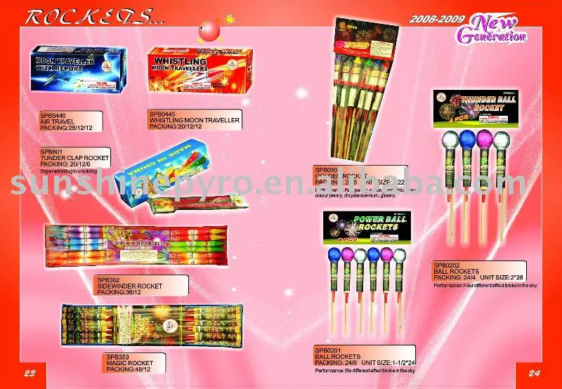 sell all kinds of rocket fireworks for christmas pyrotechnics-catalogue 13
