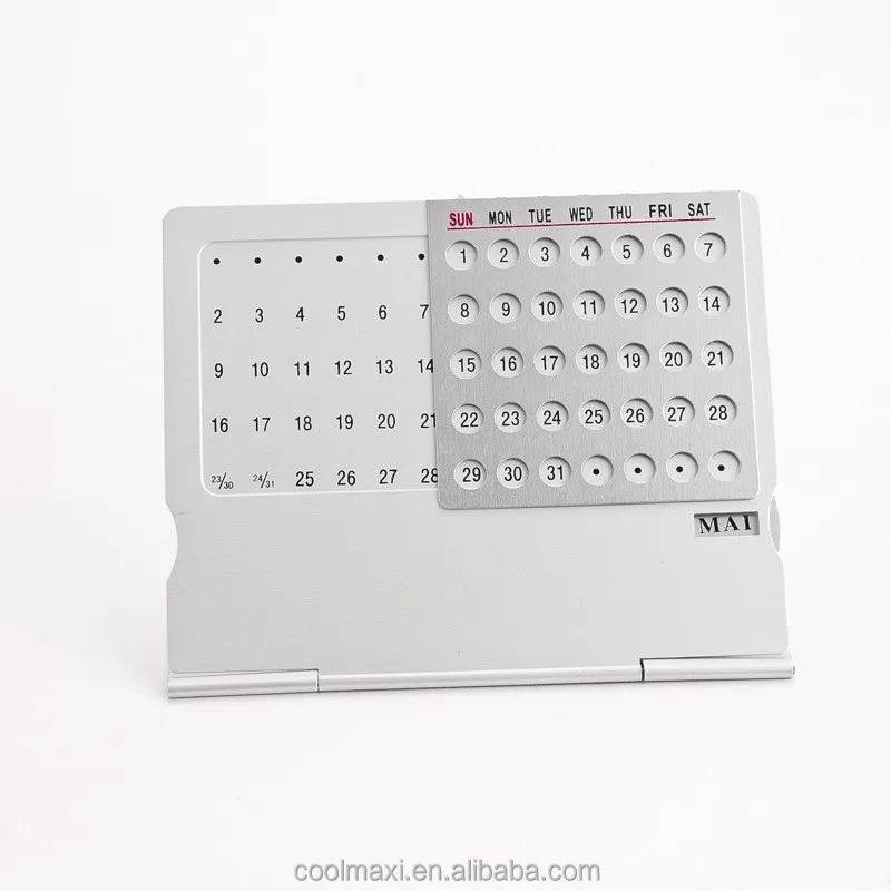 Aluminum Perpetual Calendar