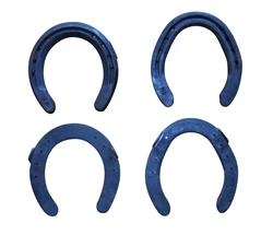 Custom  Blue Anodized Colored Removable  Aluminum Horseshoe horse shoes