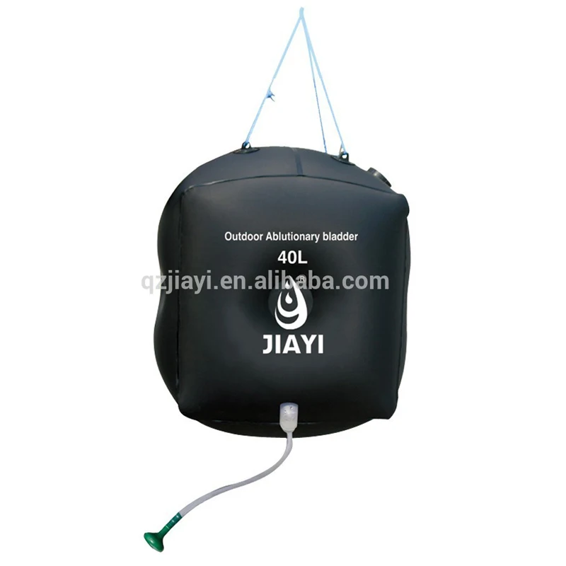 Hot selling fashion brown Portable folding 10L travel or camping shower bag