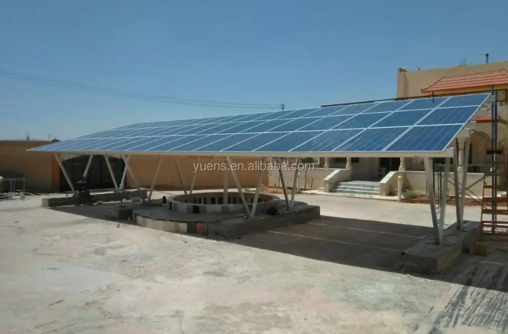 Home Used Solar Panel Mounting System Car Parking Structure Solar Carport