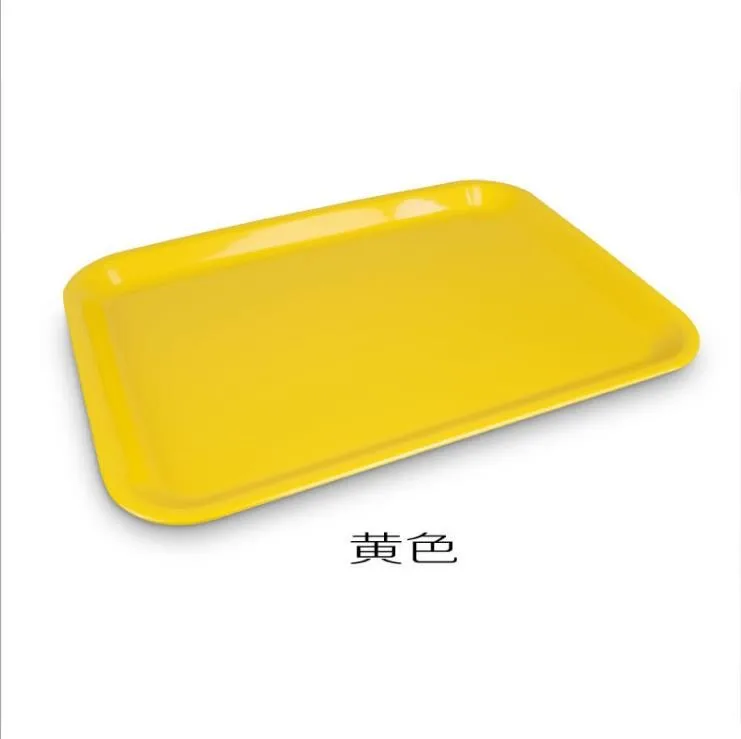 China Wholesale BPA Free Food Serving Plastic Melamine Tray Eco-friendly 100% Melamine Party Hotel Use Rectangle Tray
