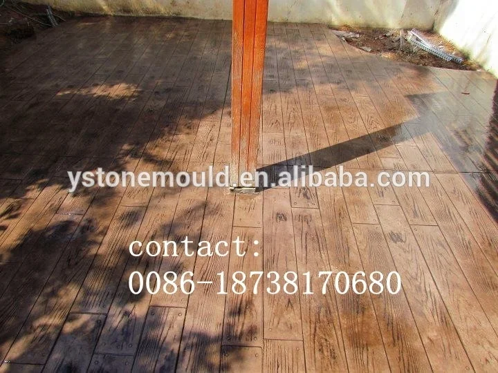 Wood Plank Cement Imprint Texture stamp concrete patterns