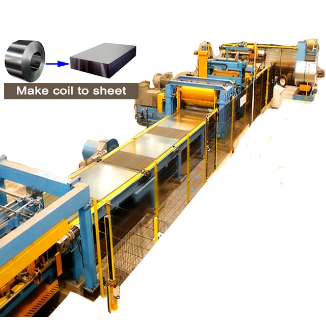 
CRC HR PPGI GI steel coil strap cutting cut to length machine 