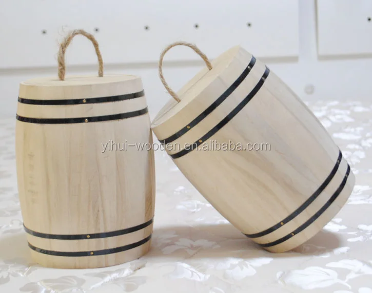 
Small Decorative Mini Wooden Barrels Tea/coffee Beans Barrels 
