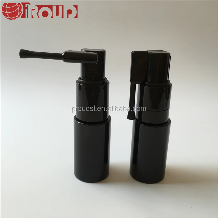 
35ml black empty plastic powder bottle for medicine 
