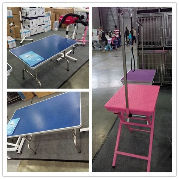 Chunzhou Mini Size Pet  Dog Portable Foldable Grooming Table with adjustable height and easy to clean  N-306