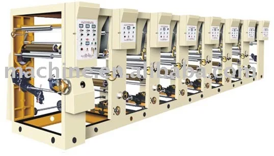 6 color rotogravure printing machine
