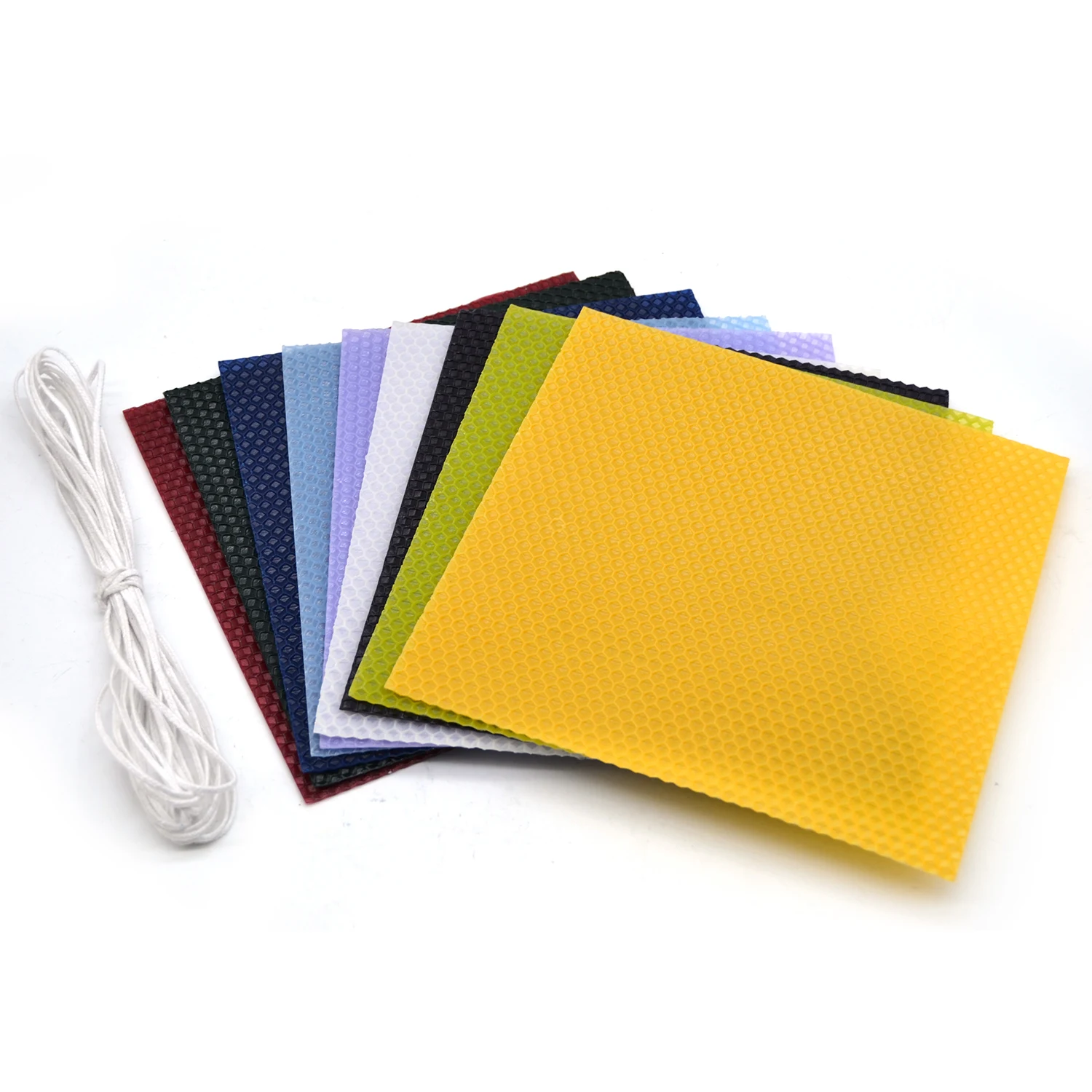 DIY pure beeswax candle sheet