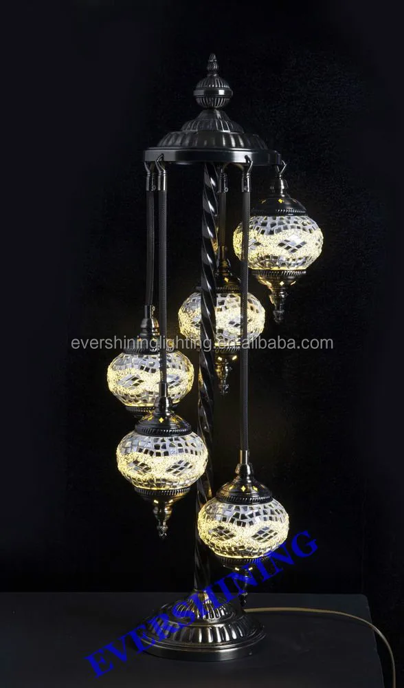 2016 Evershining Последние Стамбул Мозаики Ремесло Напольные Освещения, Hotsale Турецкий Кованого Железа Торшер для Дома