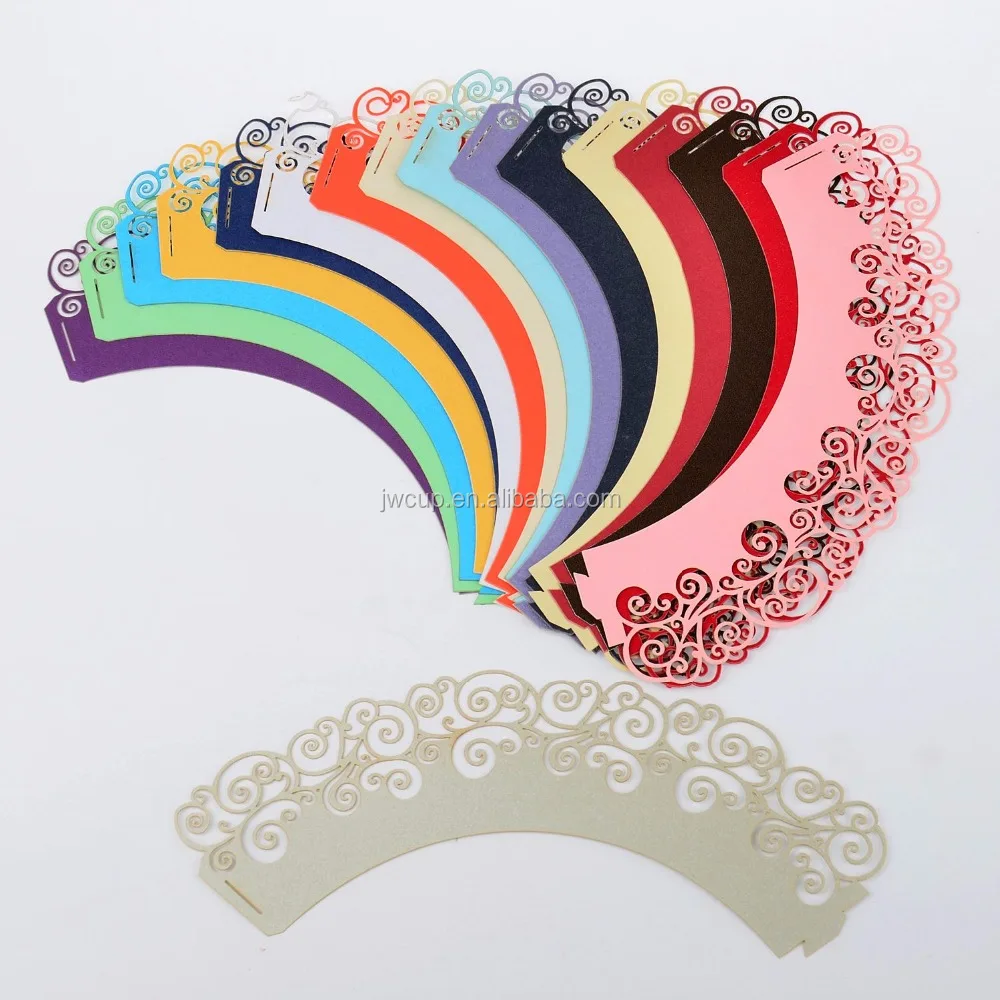 Decorations Case Classic Pearly Paper Cup Cake Wrappers Tower Lace Wrappers Cake Baking Paper Wedding Hollowing Party Decoration