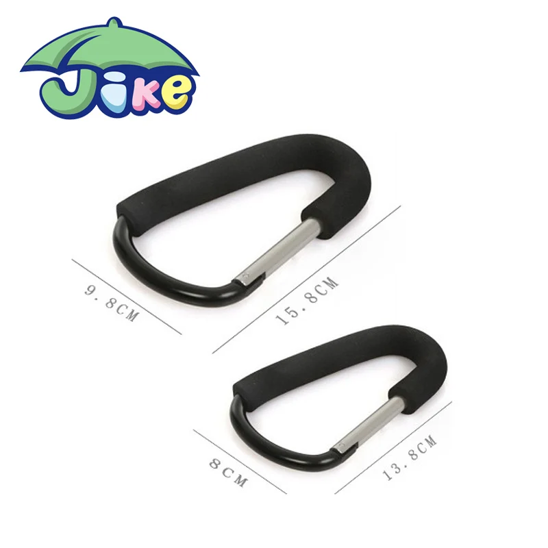 
high quality aluminium universal baby stroller hook Mommy Hook carabiner bulk multi-purpose buggy hook 