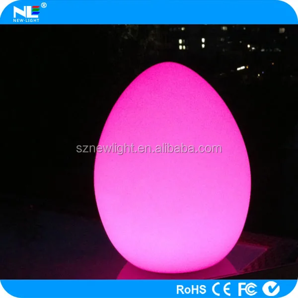 LED ball light outdoor color changing LED egg shape ball color changing mood LED light ball