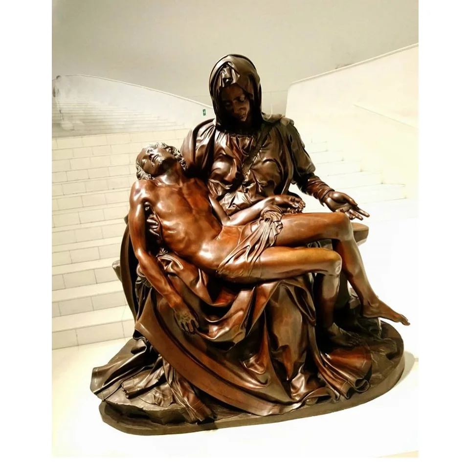 Church art virgin mary and baby jesus figure outdoor decoration custom bronze catholic religious statues Onlyart