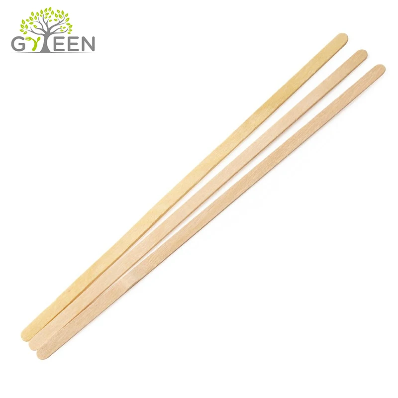 Disposable Compostable Biodegradable Wrapped Coffee Stirrer