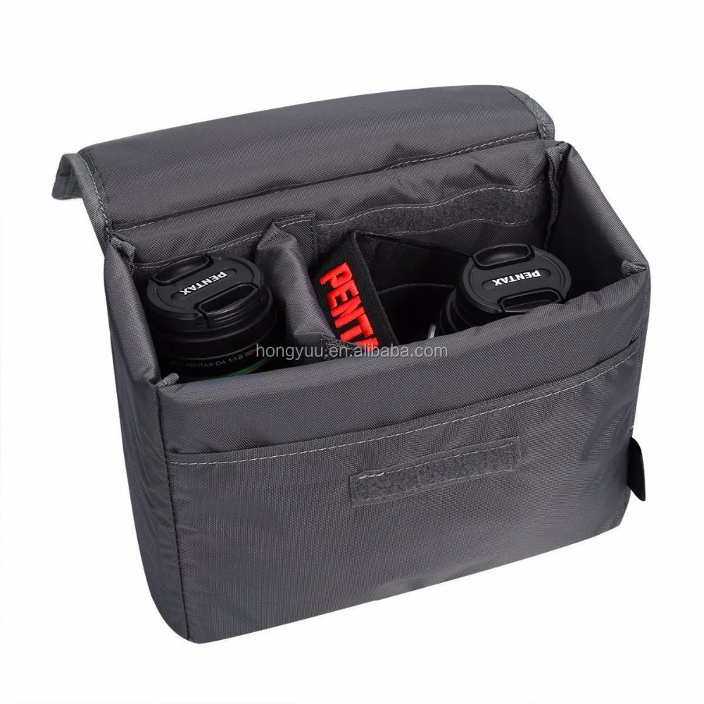 Waterproof Shockproof Foldable Padded DSLR SLR Camera Insert Bag Lens Case