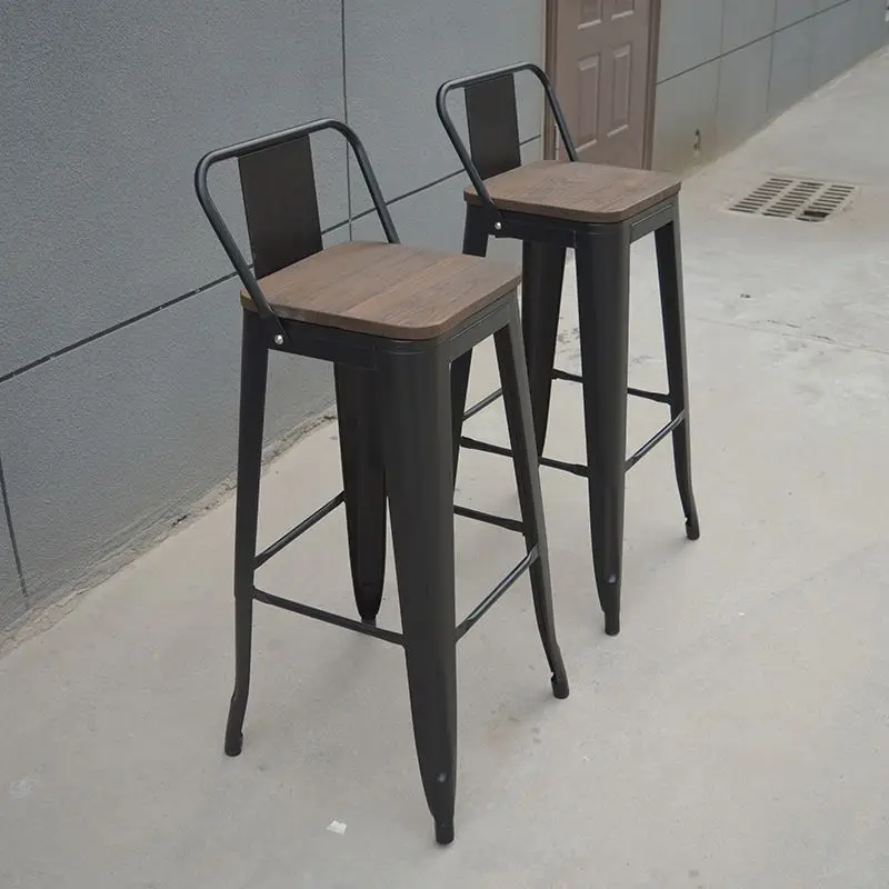 
Manufactory price metal bar stool bronze/gunmetal antique color legs metal stool can be customized 
