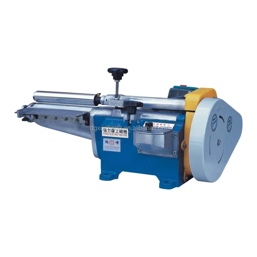 China leather cementing glue laminating machine for shoe bags making