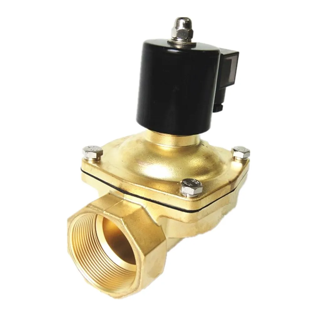KLQD Brass 2W500-50 Long Time Working DC24V~AC220V 2 Inch Water Solenoid Valve With Energy Saving Coil