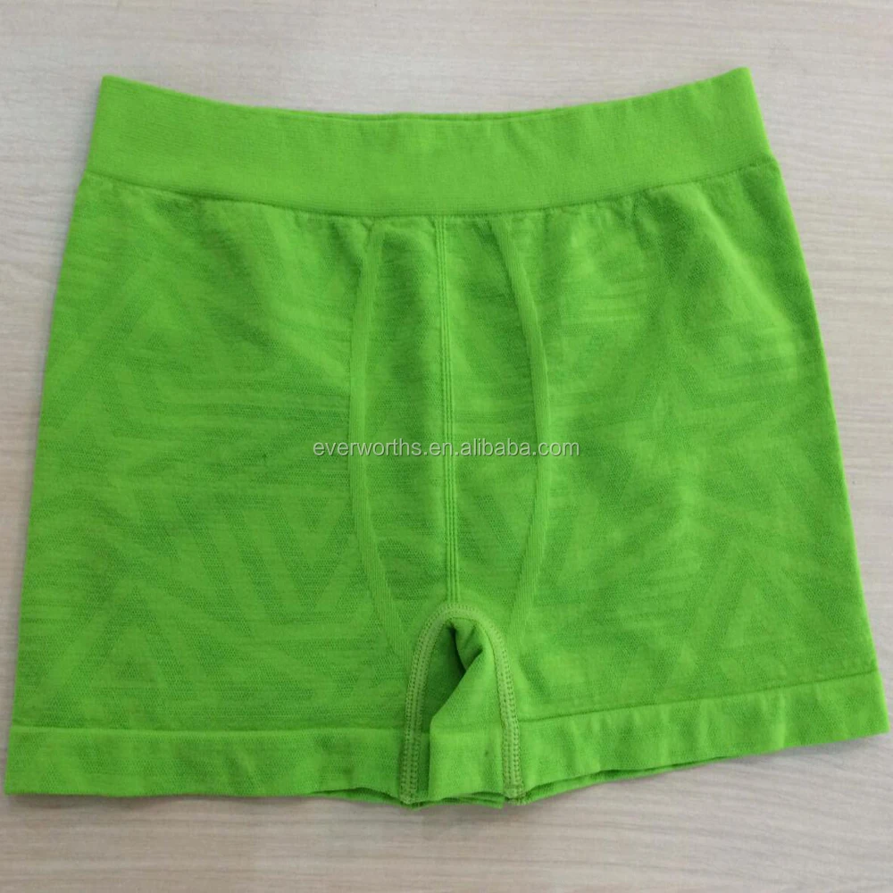 Mens seamless microfiber nylon spandex boxer shorts