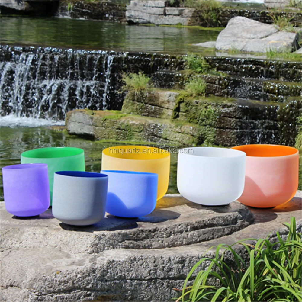 Наборы разноцветных хрустальных Поющая чашек