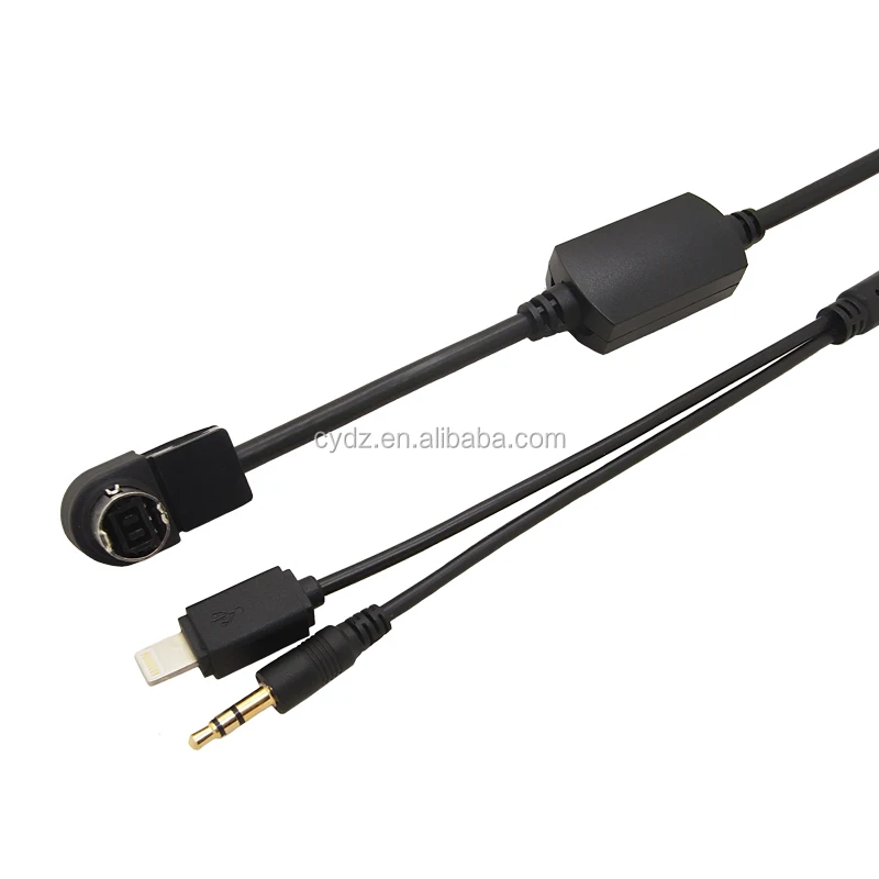 
AUX Audio Cable for ALPINE KCA-121B Input Adapter For iPhone 6 