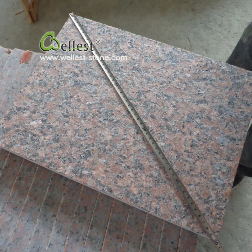 Maple red g562 flamed patio paving slabs granite tiles 40x60