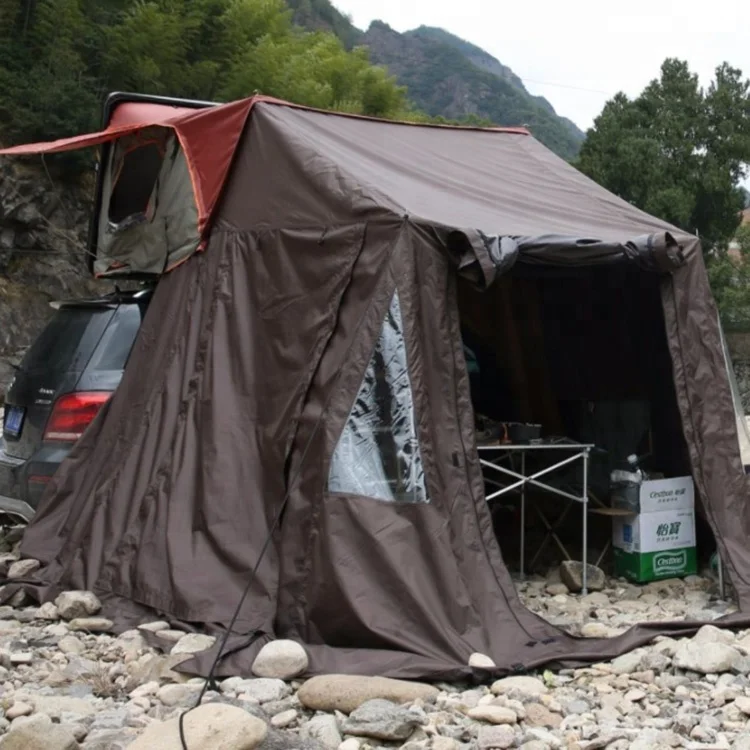 New design 2022 with waterproof sunroof modern car roof top tent