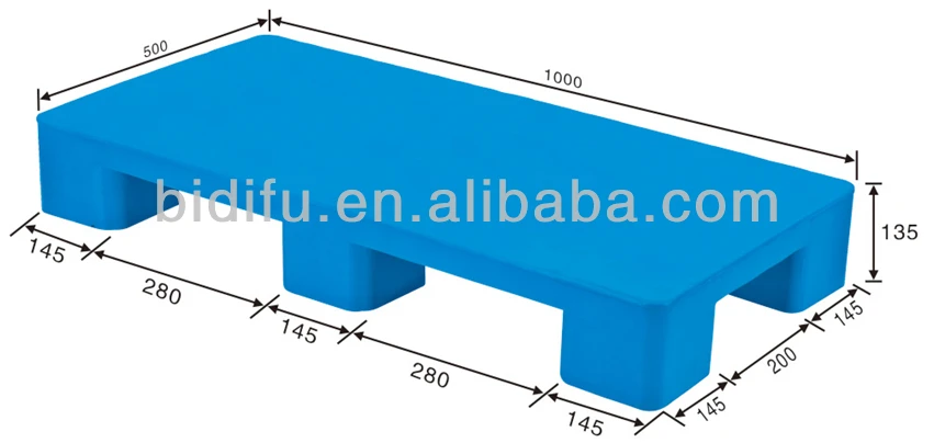 1000*500 мм Материал HDPE Плоская верхняя поверхность маленький небольшой дешевый пластиковый поддон
