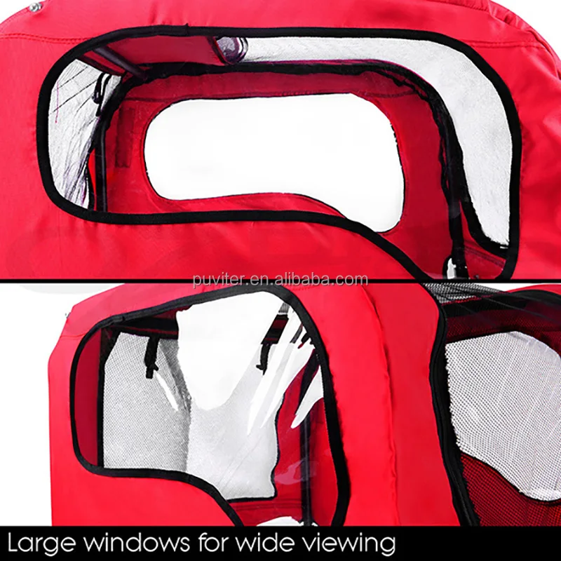 
Pet Bike Trailer Dog Cat Bicycle Pram Stroller Jogger Foldable(PT004) 