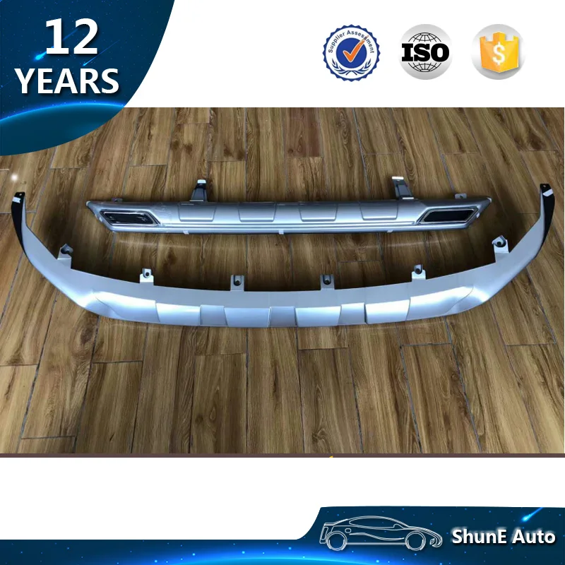 Высококачественная Серебристая полипропиленовая Передняя и задняя противоскользящая пластина для бампера Highlander 2018, комплект защитной крышки корпуса, новые автомобильные аксессуары