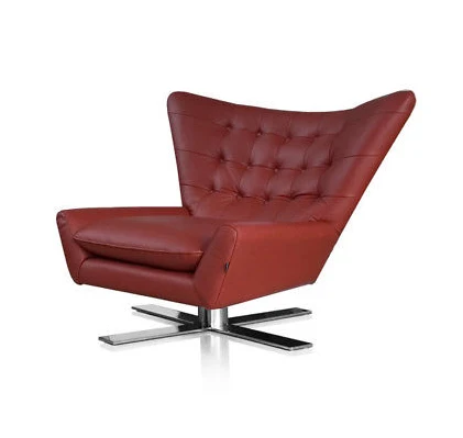 Swivel chaise lounge In genuine leather CC-LC188 #