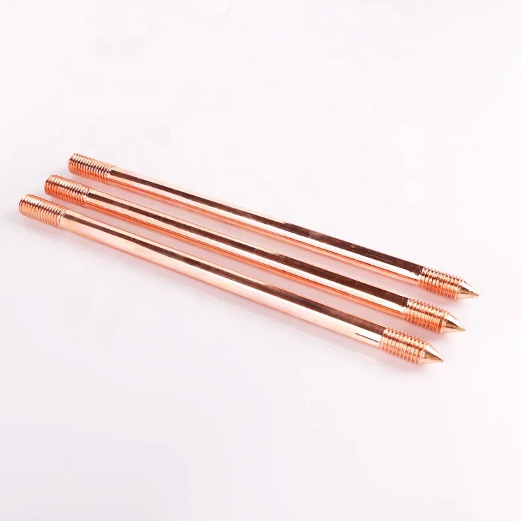 copper-clad steel grounding rod copper rod earth rods
