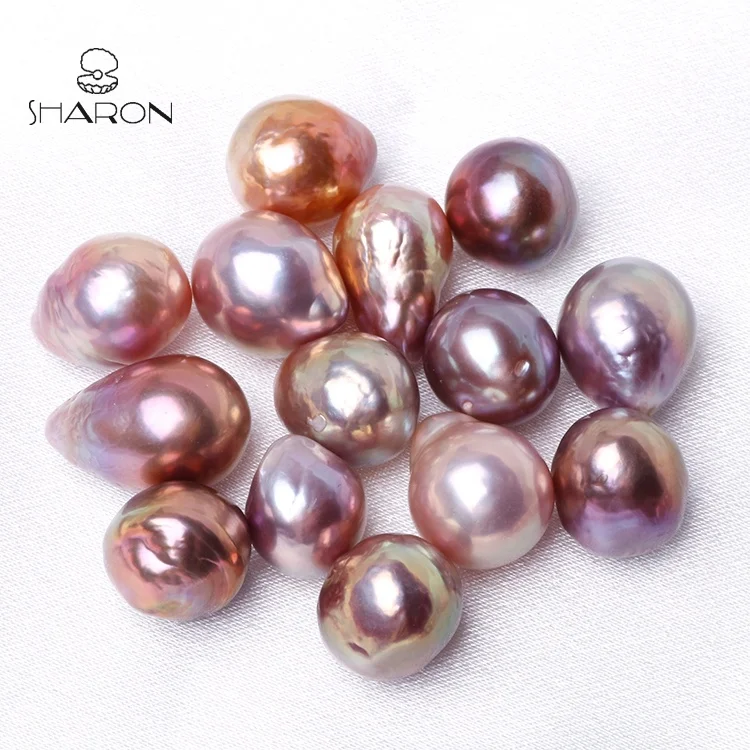 Wholesale 10-14mm AA High Quality Metal Color Natural Freshwater Edison Barque Loose Pearl
