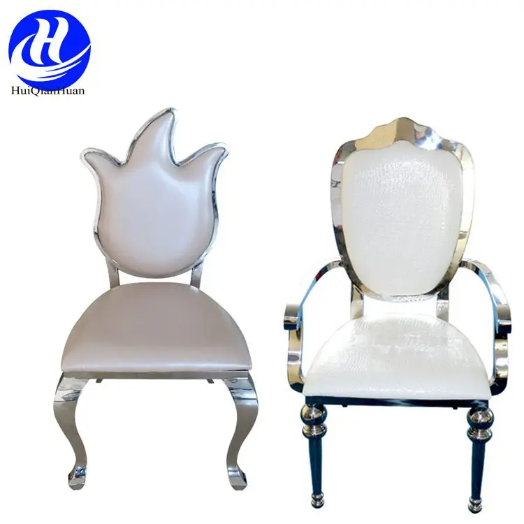Foshan Hot Sale Stainless Steel Hotel Furniture Stackable Event Wedding Chair Dining Chairs For Reception