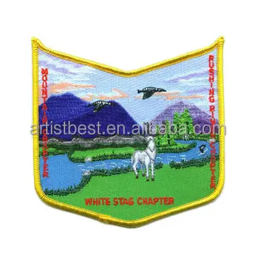 Custom Scouts Plain Leather Jacket Embroidery Badge