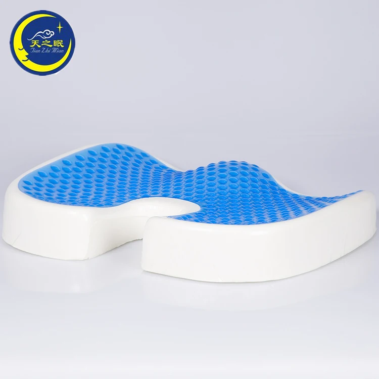 Ортопедические эргономичные Контурные копчик Нижняя спинка поддержка прохладный гель пены памяти подушки сиденья