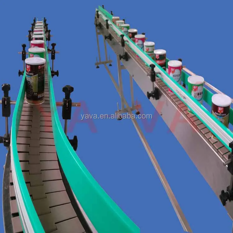 Bottles and Cans Filling Capping Conveyor Transport /Slat Conveyor System Production Line