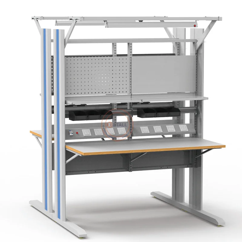 Detall lab tables esd lab workbench with sink and water pipe