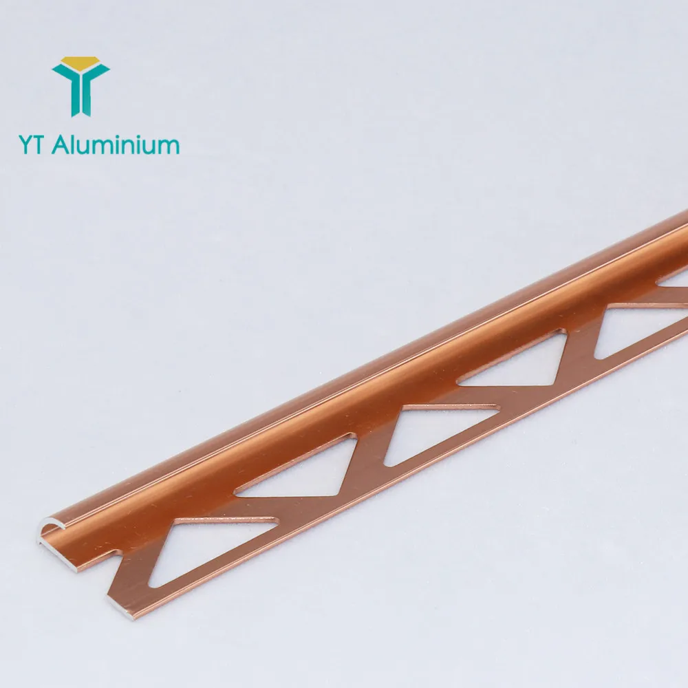 Mirror Bright Polished Outside Tile Corner Trim Quadrant Metal Aluminium Tile Edge Trim