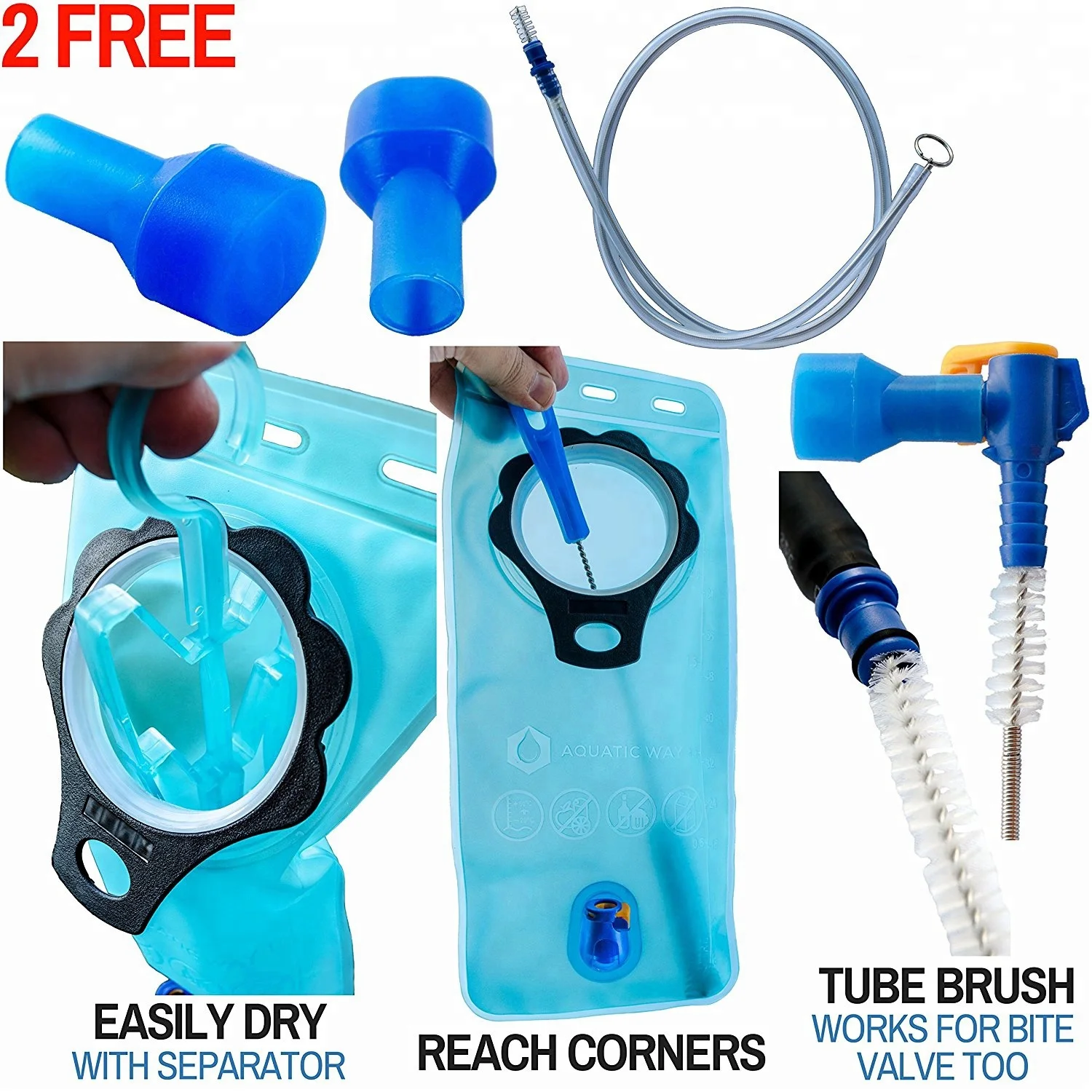 LE CITY BPA Free 2L TPU PEVA portable bag water outdoor hydration bladder