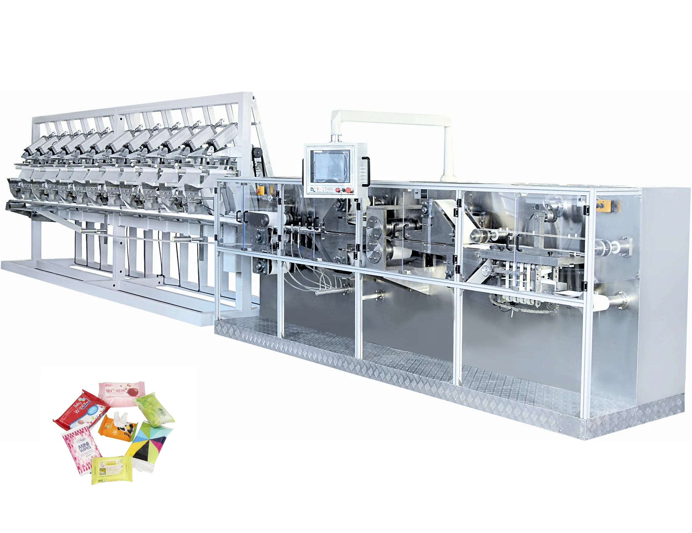 Полностью автоматическая машина для детских влажных салфеток 30-120 шт./пакет производственная линия машина для влажных салфеток