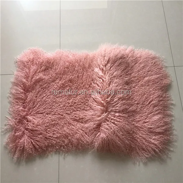 tibetan lamb fur plate curly mongolia lamb fur tibet lamb fur piece