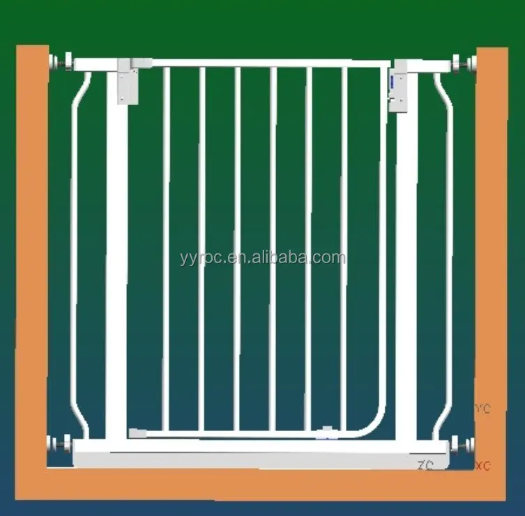 
Pet friendly baby safety gate 