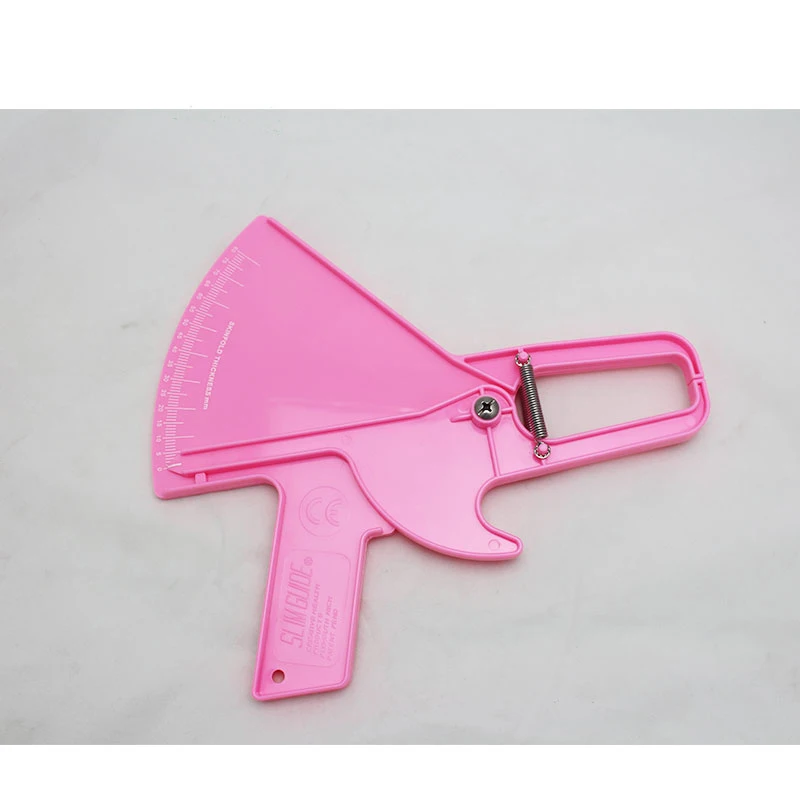 2019 ZHUOYU Economy Plastic Skinfold Caliper, Slim, Guide style